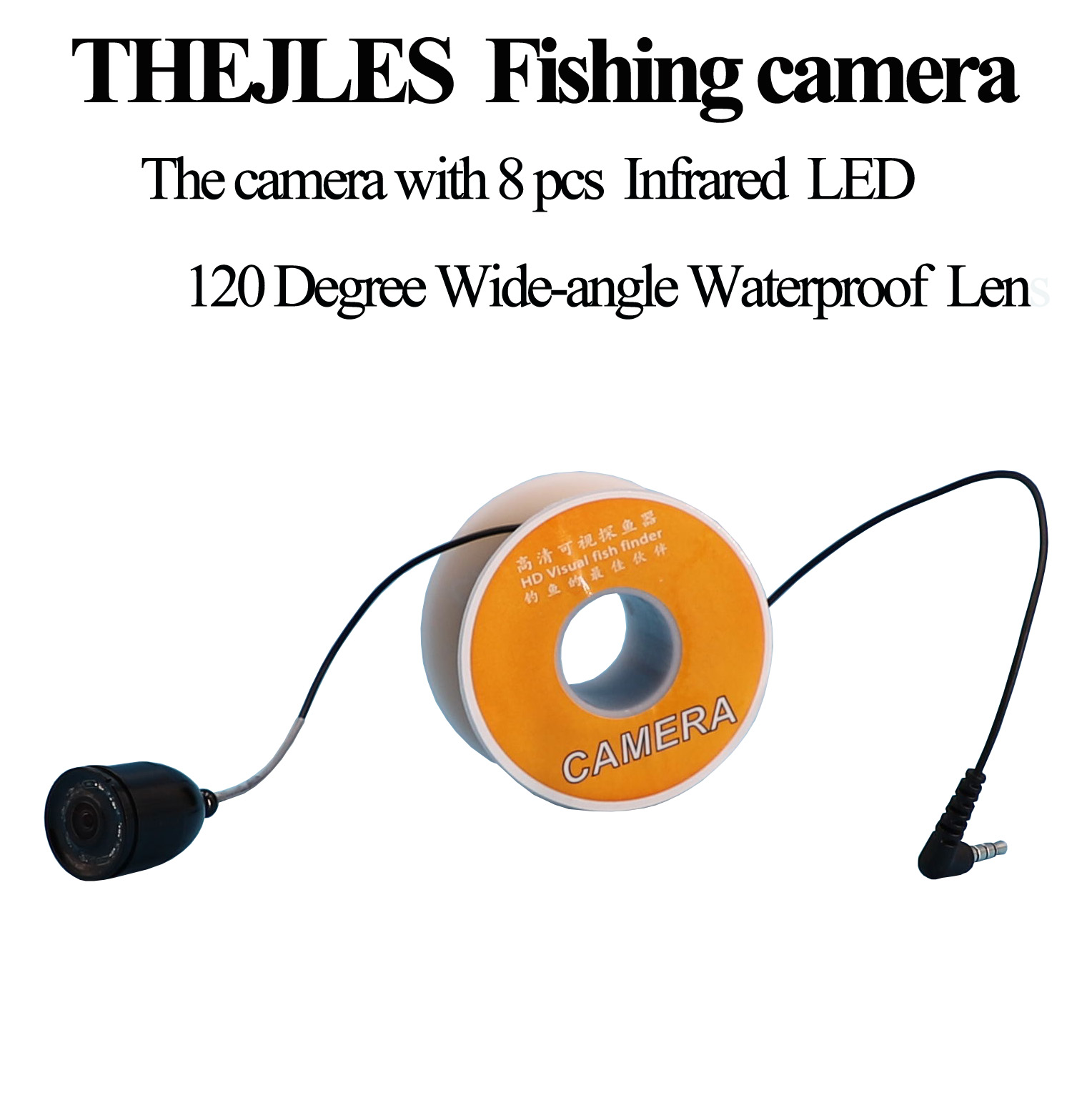 Fishing Depth Finder - Câmera de Pesca Subaquática com 8