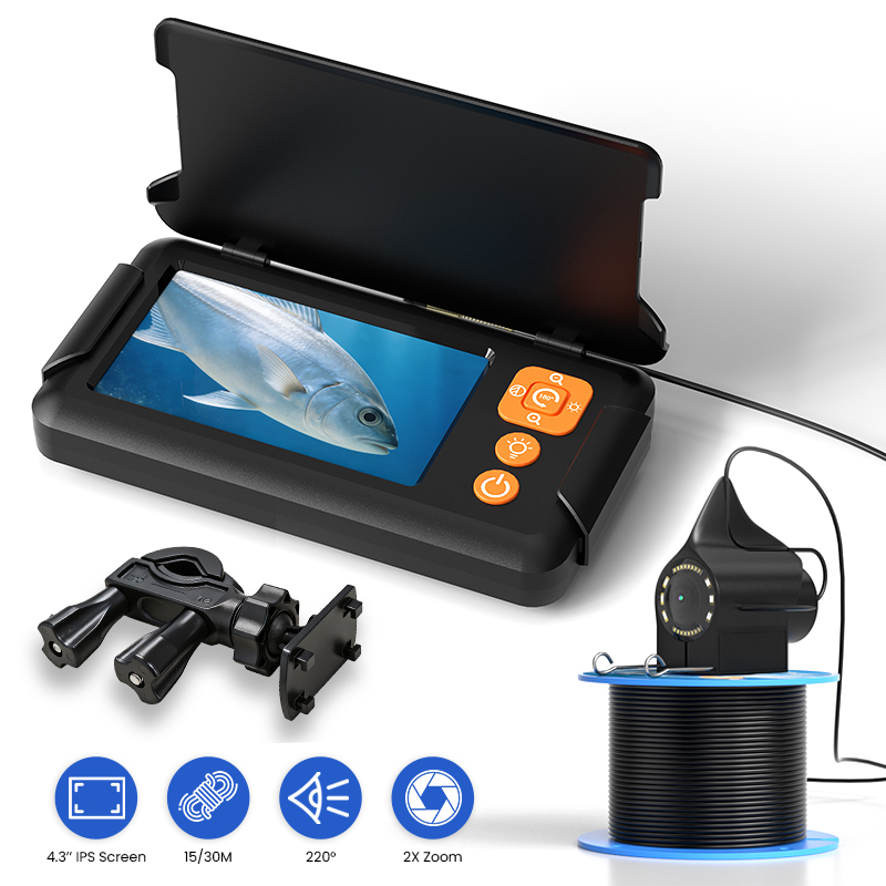 Câmera de Pesca com Tela de 4, - Fishing Depth Finder avaliação e preço