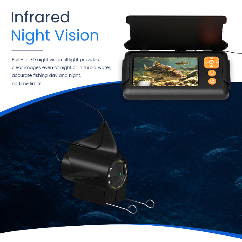 Câmera de Pesca com Tela de 4, - Fishing Depth Finder avaliação e preço