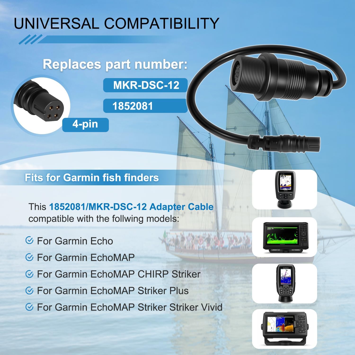 1852081   Cabo adaptador MKR-D - Fish Finder avaliação e preço
